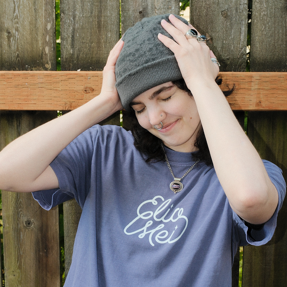 Elio Mei Grape Logo Tee Lifestyle 1